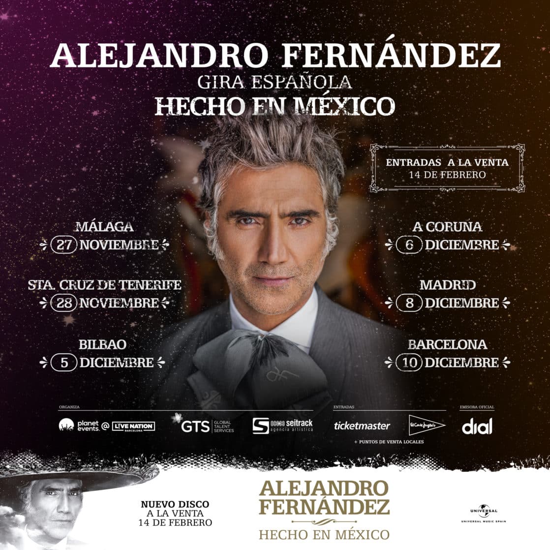 Alejandro Fernández presenta tour y álbum en España Ticketmaster Blog
