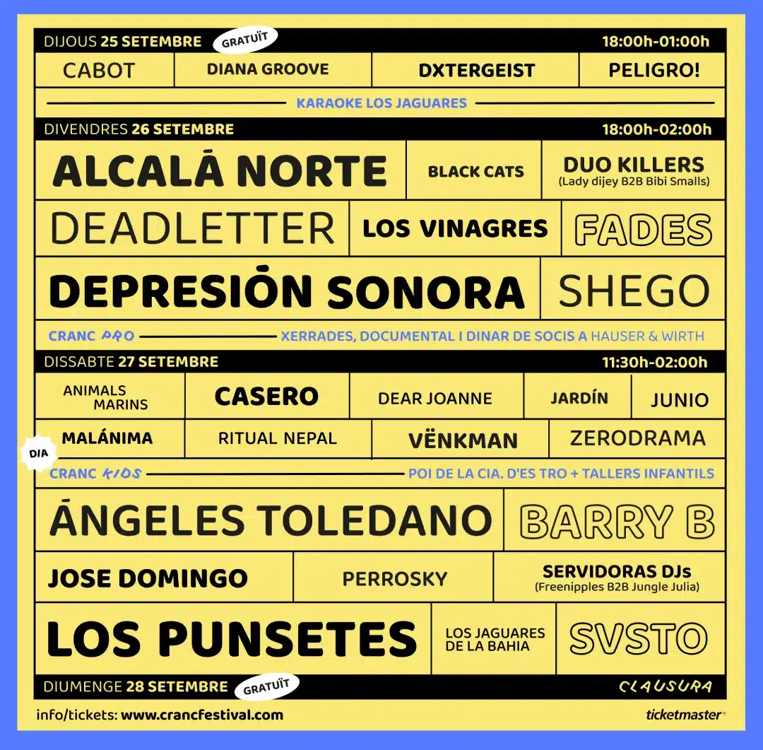 cartel del Cranc Menorca 2025